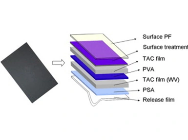 Análisis de estructura y rendimiento del polarizador LCD